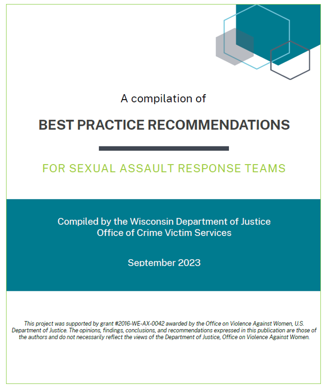 Best Practice Recommendations for SARTs September 2023